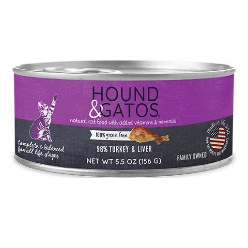 Hound & Gatos Hound & Gatos Cat Can 98% Turkey & Liver 5.5oz