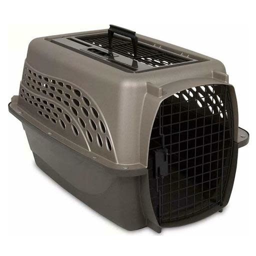 Petmate Petmate 2 Door Top Load Kennel Tan & Coffee 24"