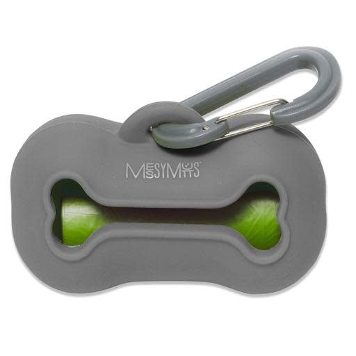 Messy Mutts Messy Mutts Silicone Waste Bag Holder Grey