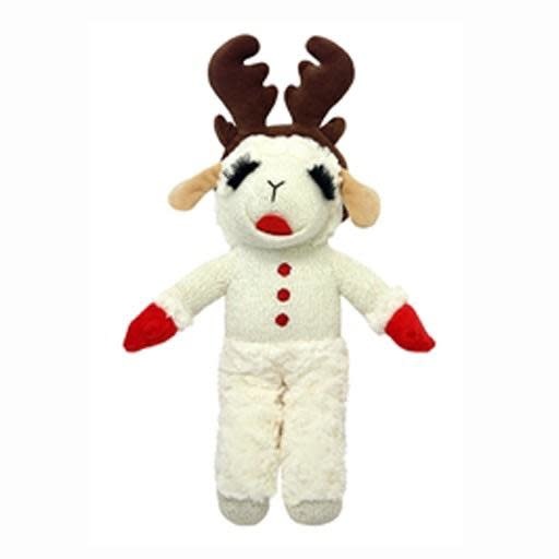 MultiPet Holiday Standing Lamb Chop w/Antlers 13”
