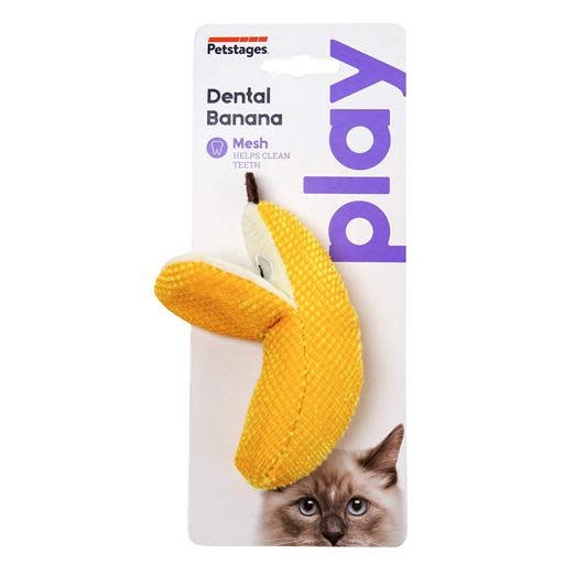 Petstages Dental Banana Crinkle & Catnip