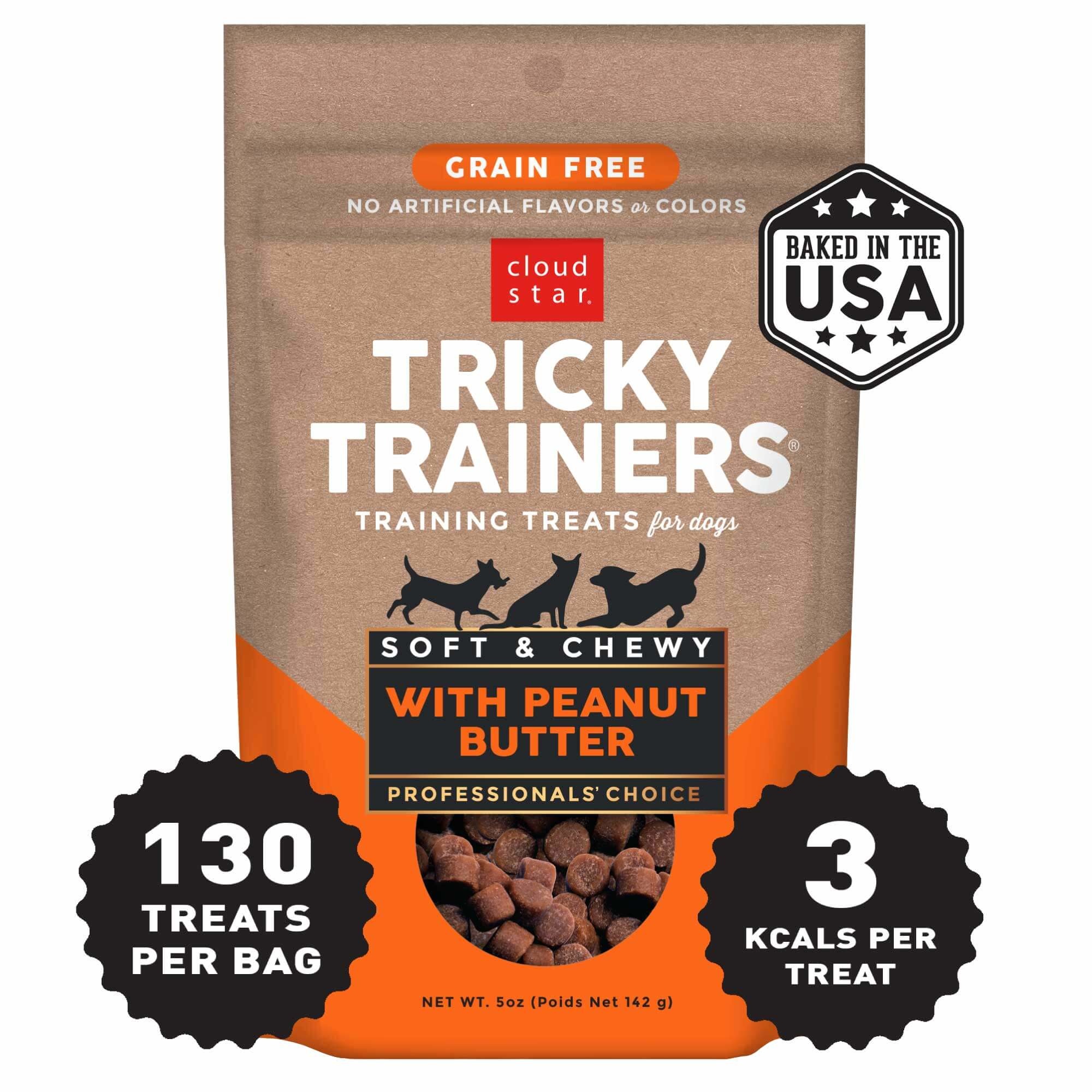 Cloud Star Cloud Star Tricky Trainers Chewy Treats Peanut Butter 12oz