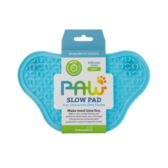 Pet Dream House Paw Lick Pad Blue