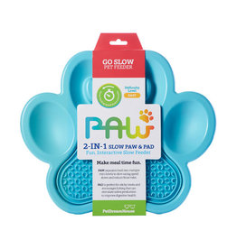 Pet Dream House Paw  2-1 Slow Feeder Blue