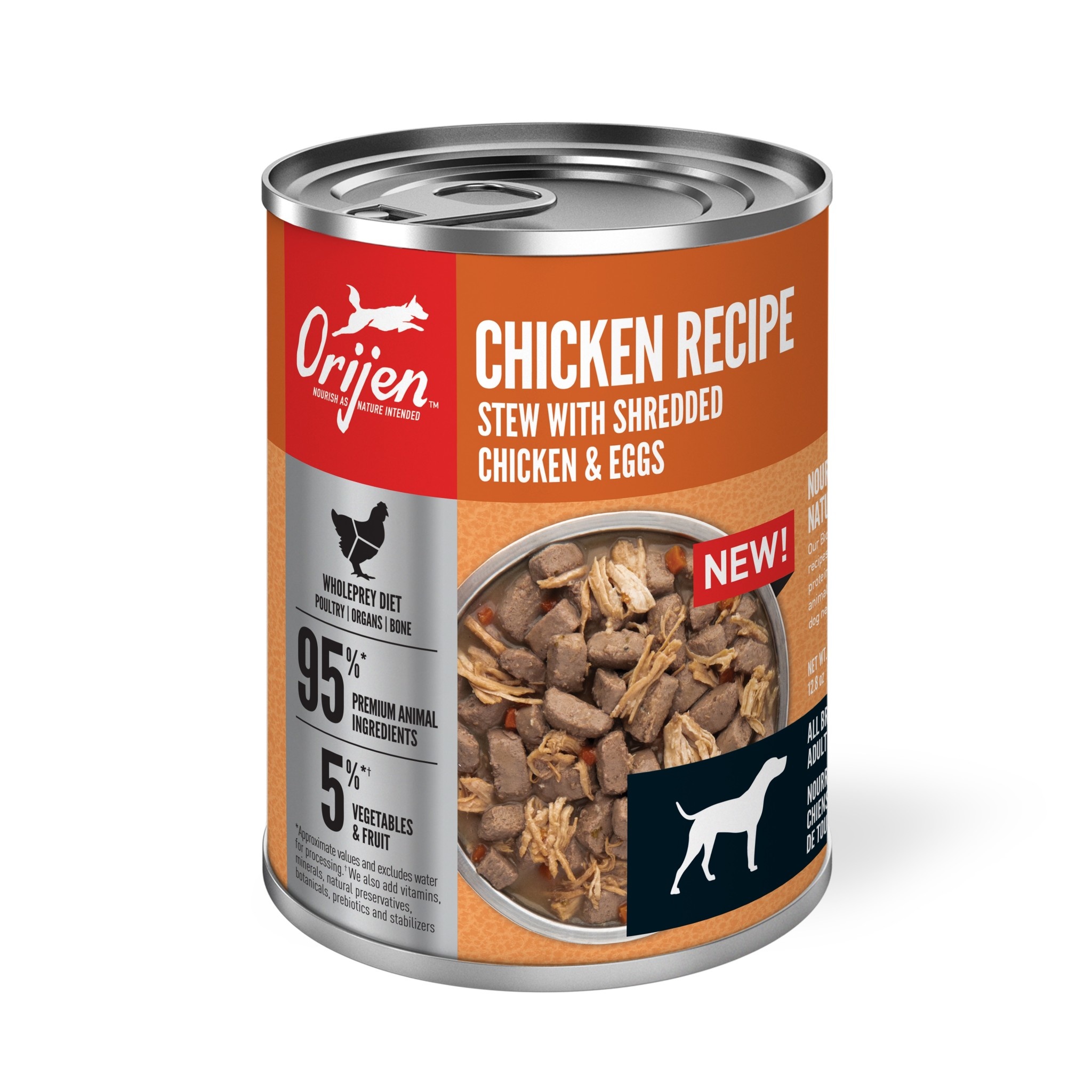 Orijen Ragoût de poulet ORIJEN®, une nourriture humide de grande qualité pour chiens, 363 g