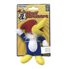 Multipet, Jouet Woody Woodpecker avec herbe à chat, 4 po