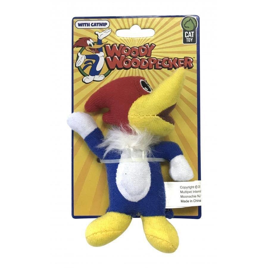 Multipet Woody Wood Pecker Catnip Toy 4"