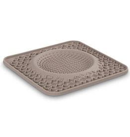 Messy Mutts, Tapis de léchage thérapeutique en silicone, gris mat