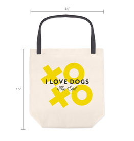 Fringe Studio I Love Dogs Canvas Tote Bag