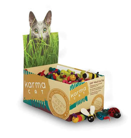 Dharma Dog Kharma Cat Wool Felt Backyard Caterpillar, Ladybug, Snake & Bee Assorted