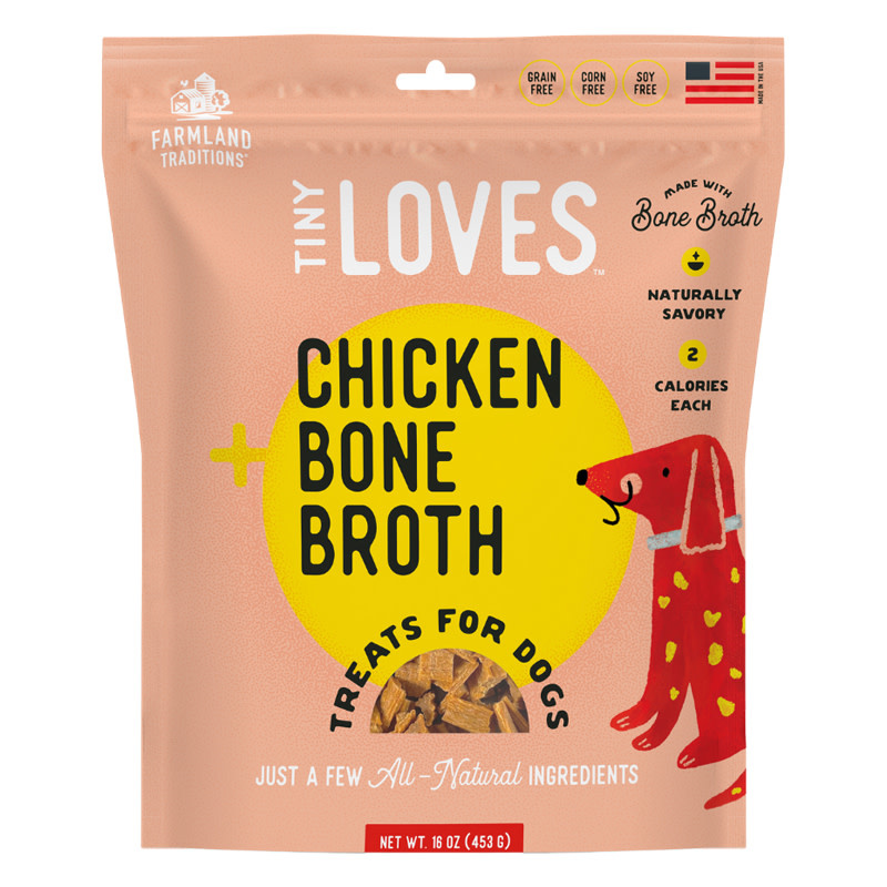 Farmland Traditions Tiny Loves™, Charqui de poulet avec bouillon d'os, 6 oz