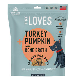 Farmland Traditions Tiny Loves Turkey & Pumpkin Jerky with Bone Broth 6oz
