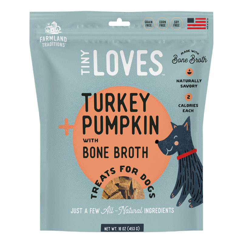 Farmland Traditions Tiny Loves™, Charqui dinde et citrouille avec bouillon d'os, 6 oz
