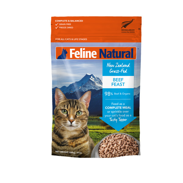 K9 Natural Feline Natural Nourriture Lyophilisée au Boeuf 320g