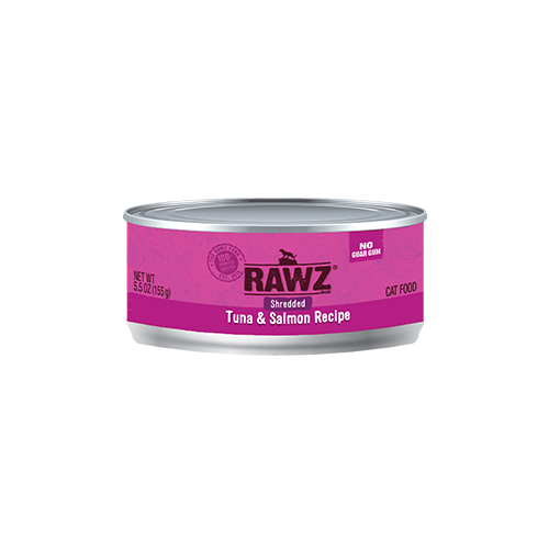 Rawz Rawz Chat Conserve Effiloché Thon & Saumon 5.5 oz