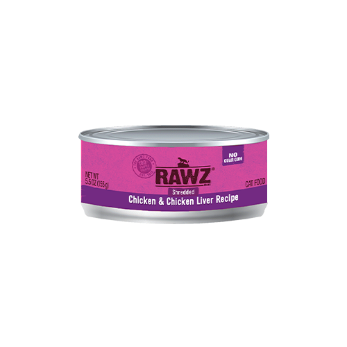 Rawz Rawz Cat Can Shredded Chicken & Chicken Liver 5.5oz