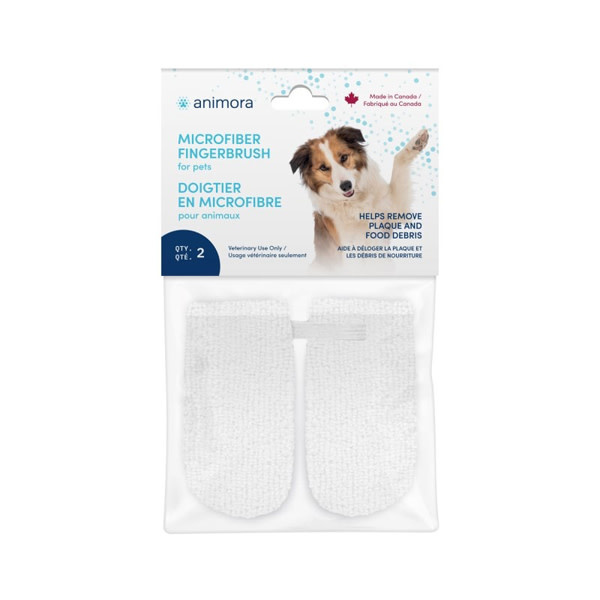 Animora Microfiber Fingerbrush 2pk