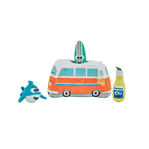 Outward Hound Outward Hound Hide A Surf Van Plush Puzzle Toy