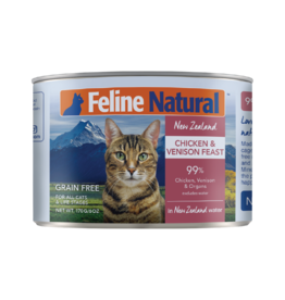 K9 Natural Feline Natural Cat Can Chicken & Venison Feast 6oz