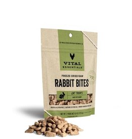 Vital Essentials Vital Cat Rabbit Bites Freeze Dried Treats 25.5g