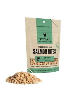 Vital Essentials Vital Cat Salmon Bites  Freeze Dried  Treats 31.2g