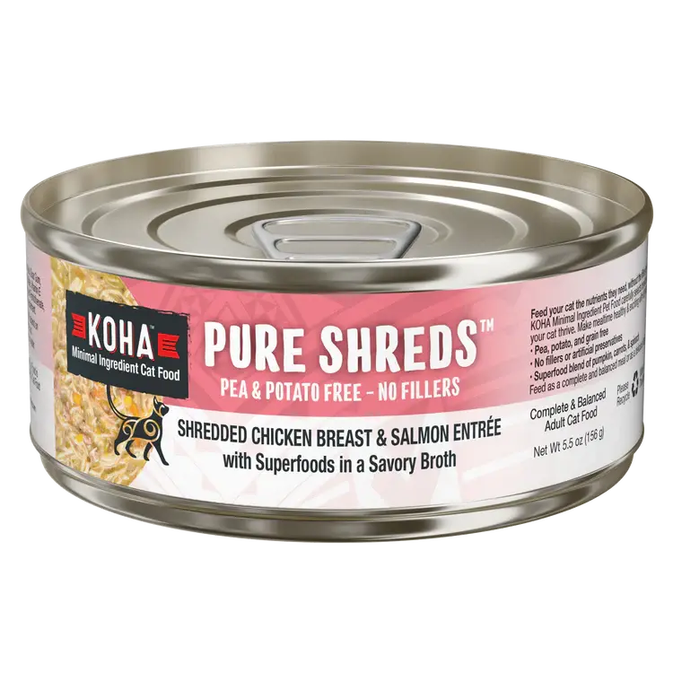 Koha Koha Pure Shreds Shredded Chicken Breast & Salmon Entrée 5.5oz