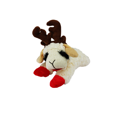 MultiPet Holiday Lamb Chop w/Antlers 10.5”
