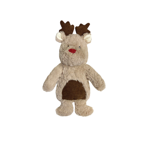 Fou Fou Dog Fou FouFit Dog Holiday Cuddle Plushies Reindeer Small