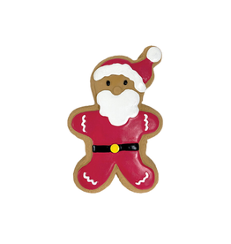 Fou Fou Dog Fou FouFit Dog Holiday Latex Gingerbread Cookie Santa