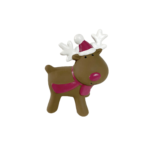 Fou Fou Dog Fou FouFit Dog Holiday Latex Gingerbread Cookie Reindeer