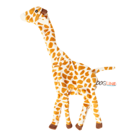 Dogline Dogline Giraffe Crinkle Flat Dog Toy 12"