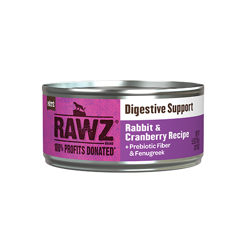 Rawz Rawz Cat Can Digestive Support Rabbit & Cranberry 5.5oz