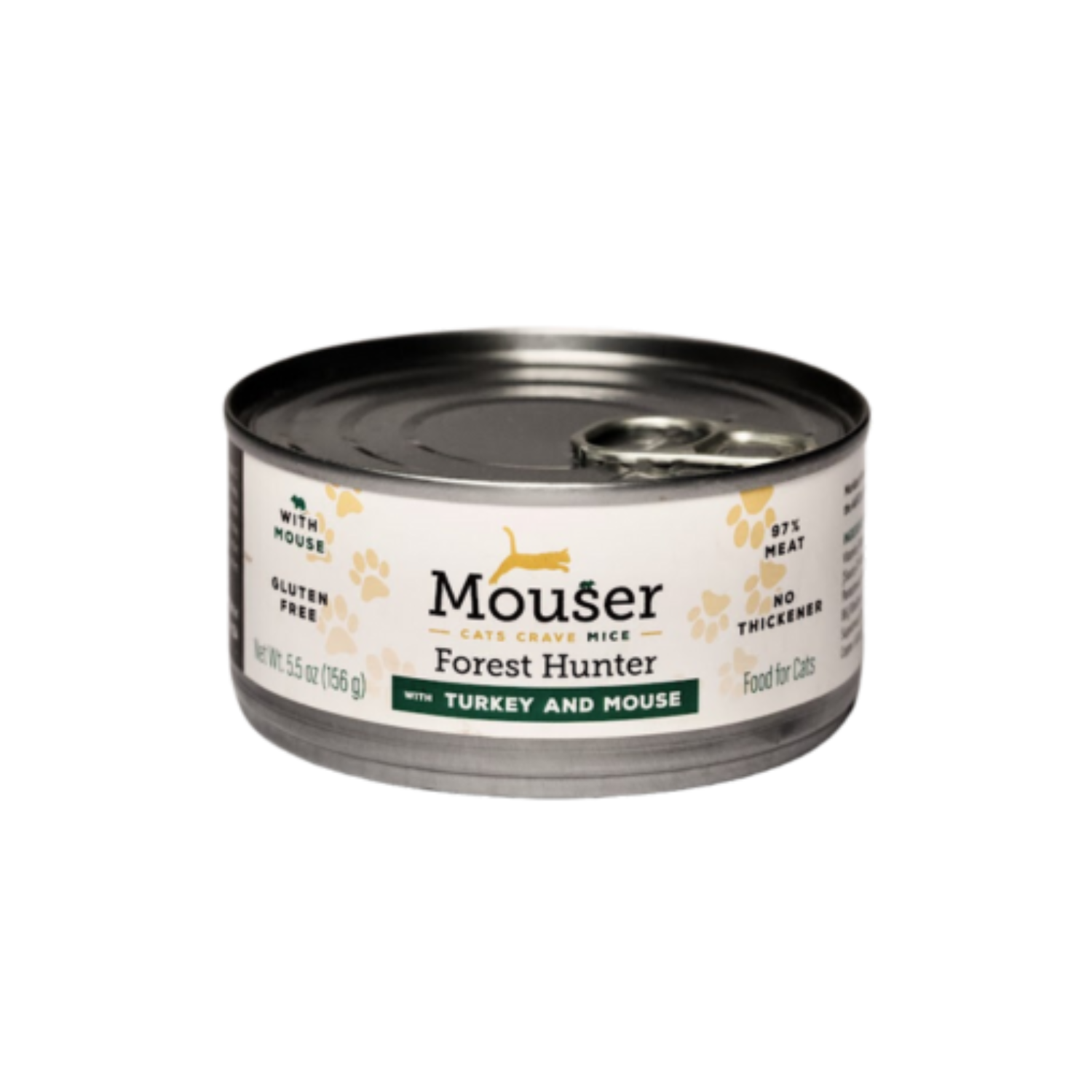 Mouser Brush Hunter Canned Cat Food Rabbit & Mouse 5.5oz