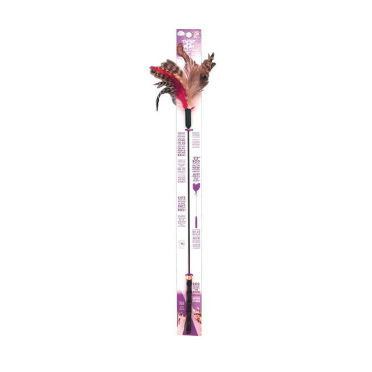 Go Cat Cat Lures Twist and Play Tickler Toy 23"
