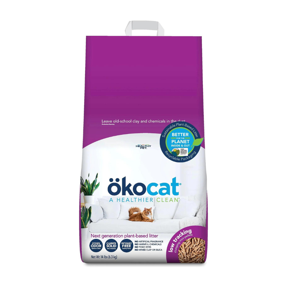 Okocat Natural Wood Litter Low Tracking 21.2lb
