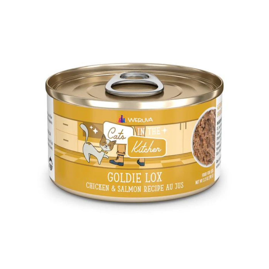 Weruva Cats in the Kitchen Goldie Lox en boîte pour chat, 6 oz