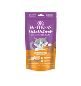 Wellness Wellness Kittles Grain Free Chicken Recipe Lickable Soft Puree Cat Treats 2.5oz