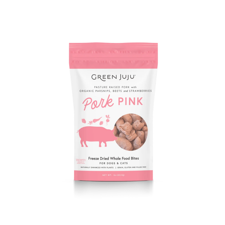 Green Juju Green Juju Pork Pink Freeze Dried Whole Food Bites 85g