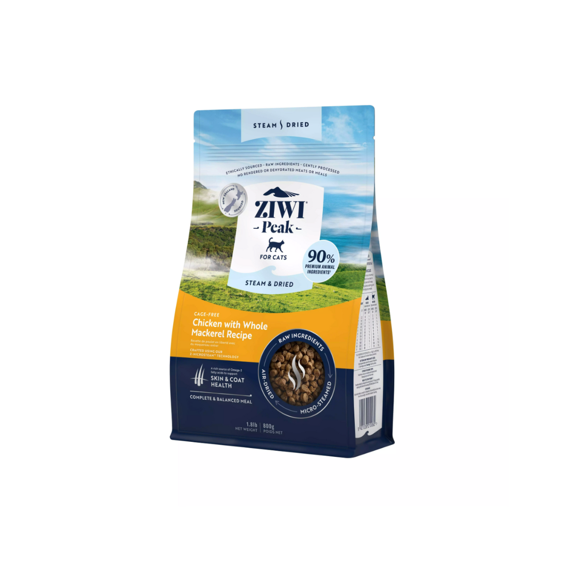 ZiwiPeak ZiwiPeak Cat Steam Dried Chicken with Whole Mackerel