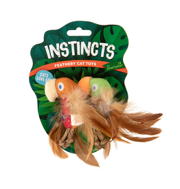 SmartyKat Instincts Feathery Bird Silvervine & Catnip Cat Toy