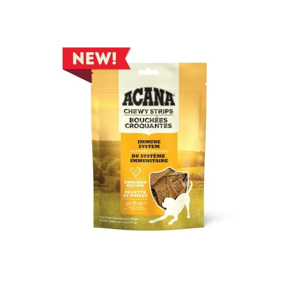 Acana Acana Chewy Strips Dog Treats Immune System Support Chicken Recipe 113g