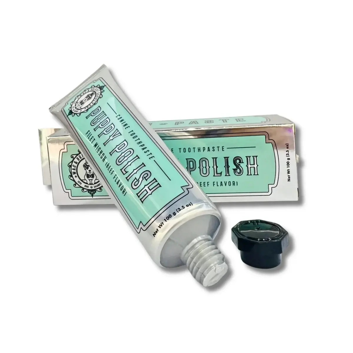 Wag & Bright Wag & Bright Puppy Polish Natural Canine Toothpaste Filet Mignon 3.5oz
