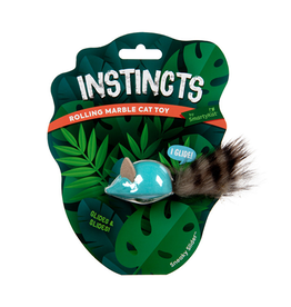 SmartyKat Instincts Sneaky Slider Rolling Marble Raccoon Cat Toy