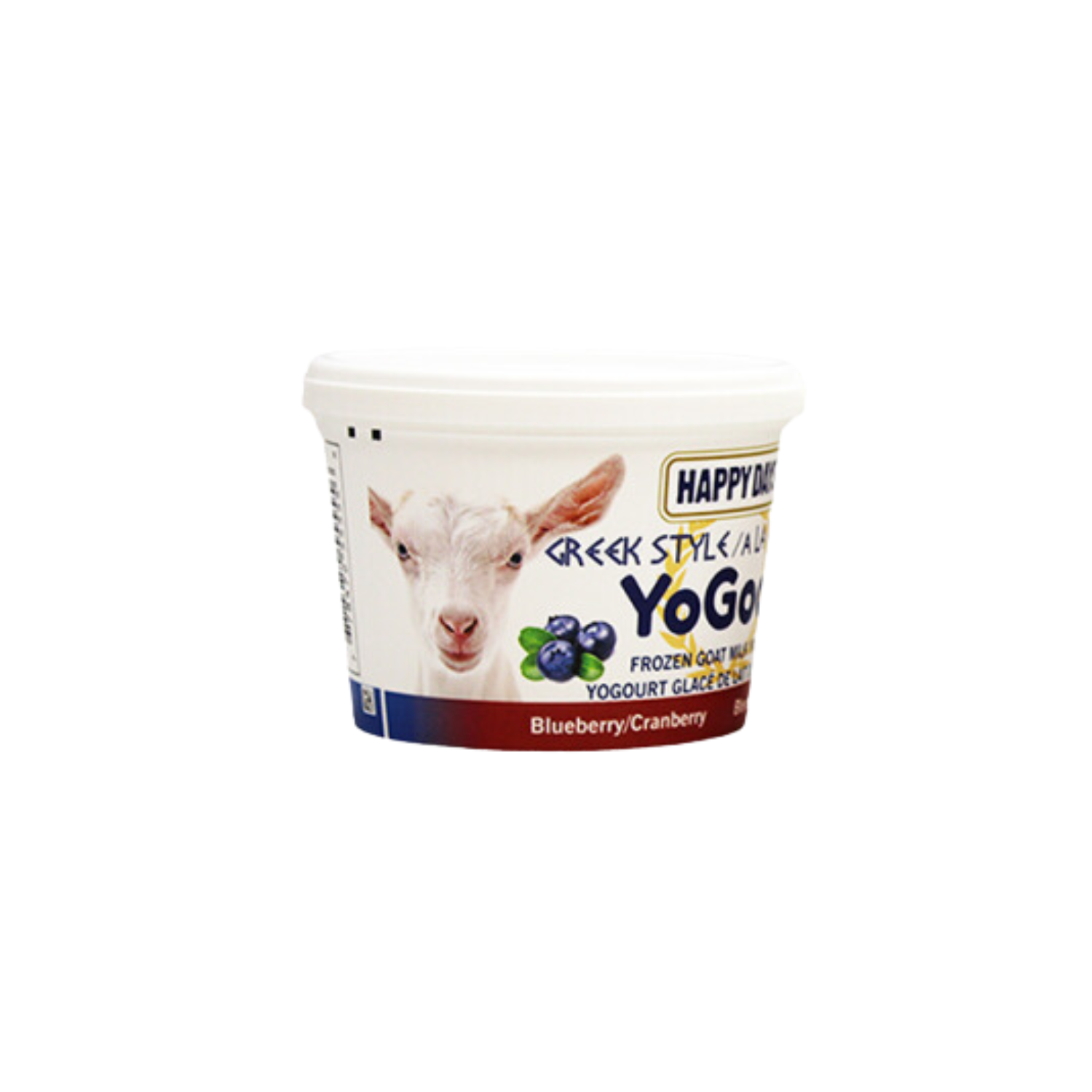 Happy Days Happy Days YoGoat Blueberry/Cranberry Greek Style Frozen Goat Milk Yogurt 110ml
