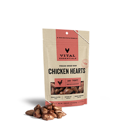 Vital Essentials Vital Essentials Freeze-Dried Chicken Hearts Dog Treats 1.9oz