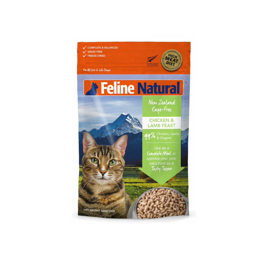 K9 Natural K9 Feline Natural Freeze Dried Chicken & Lamb 350g