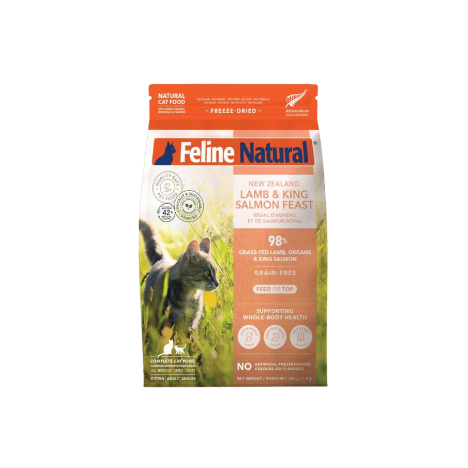 K9 Natural Feline Natural Freeze Dried Lamb & Salmon 800g