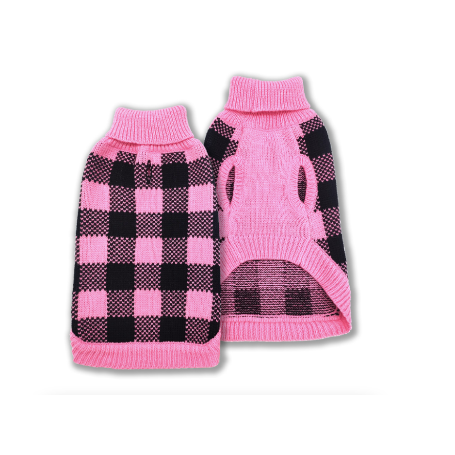 Doggie-Q DQ Double Knit Lumber Jacket Sweater