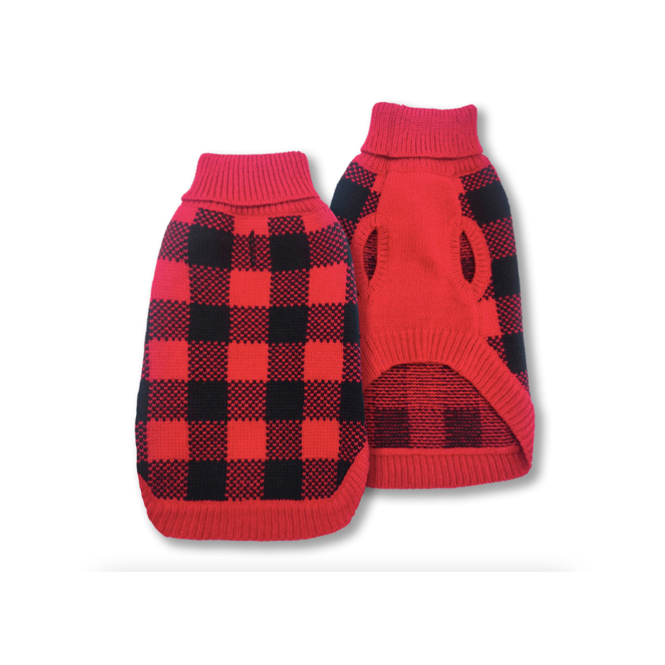 Doggie-Q DQ Double Knit Lumber Jacket Sweater