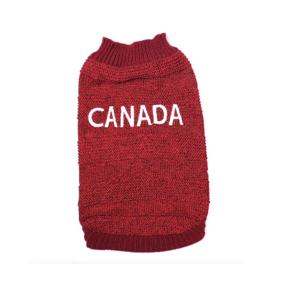 Doggie-Q DQ Double Knit Canada Sweater